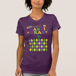 Mardi Gras Carnival Party Fleur de Lis Dekoration T Shirt