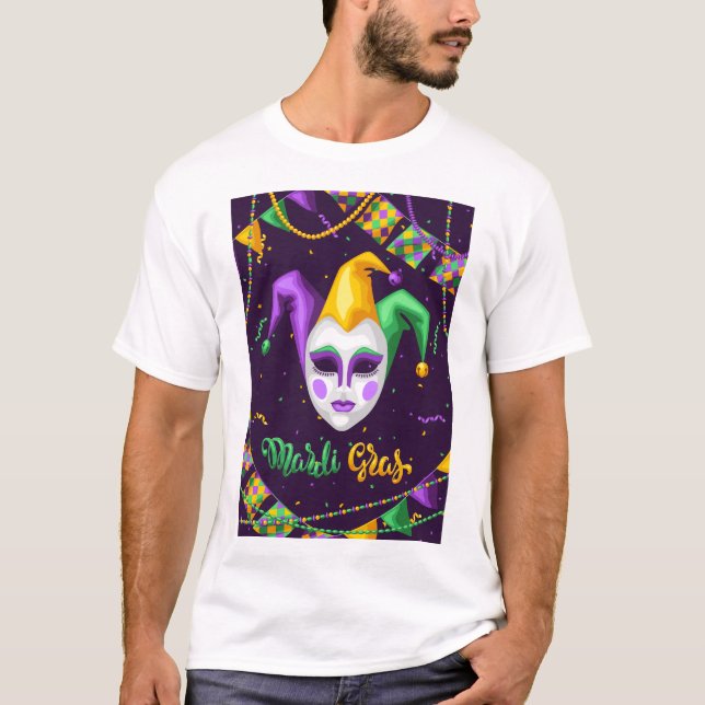 Mardi Gras Carnival T-Shirt (Framsida)