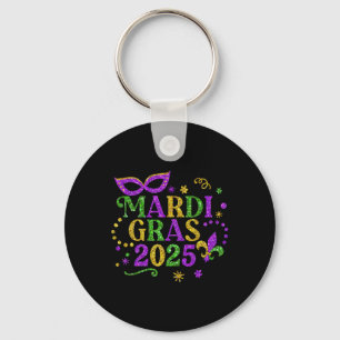 Mardi Gras Carnival Tjock tisdag Fleur De Lis Mana Nyckelring
