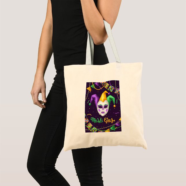 Mardi Gras Carnival Tote Bag Tygkasse (Skapare uppladdad)