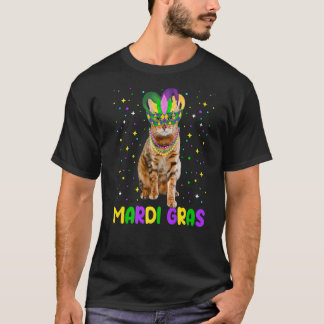 Mardi Gras Carnivales Cute Bengal Cat Animals T Shirt