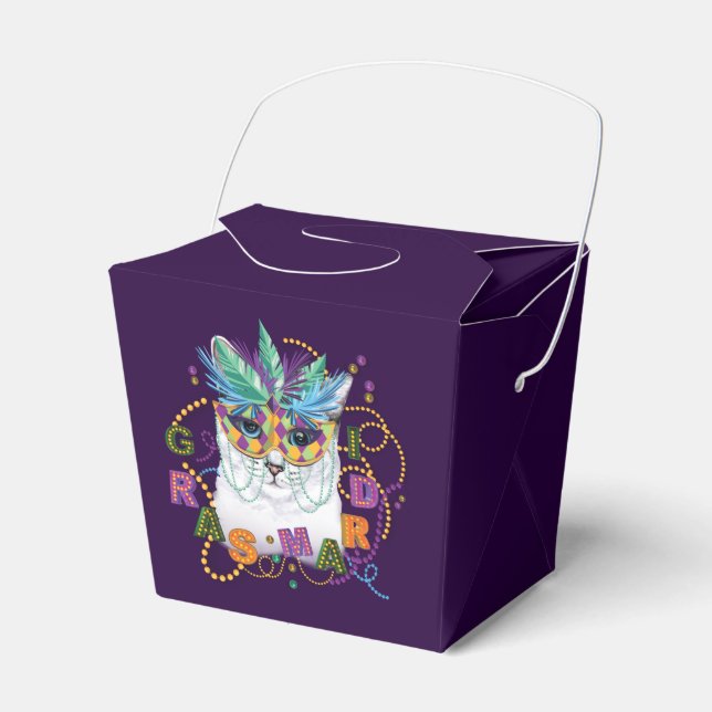 Mardi Gras Cat, Funny Mardi Gras Presentaskar (Framsidan Sidan)