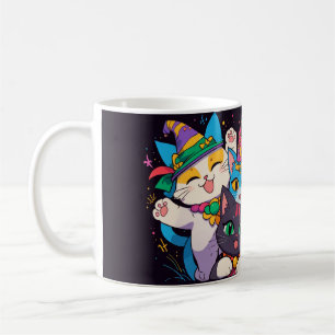 Mardi Gras Cat Parad Mugg