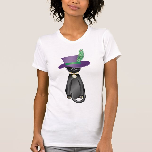 Mardi Gras Cat t-shirt (Framsida)