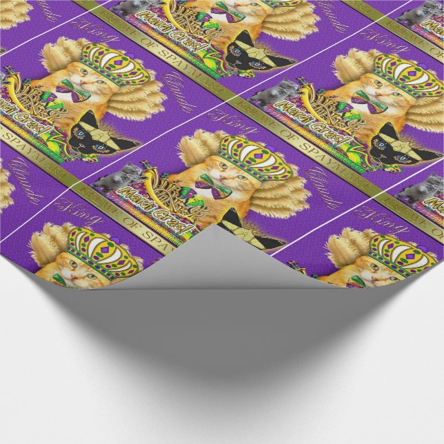 Mardi Gras Claude Wrapping Papper Presentpapper (Hörn)