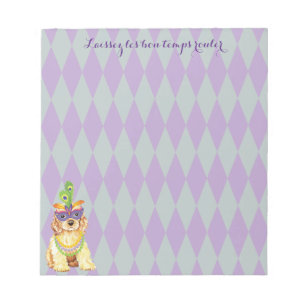 Mardi Gras cockerspanielSpaniel Anteckningsblock