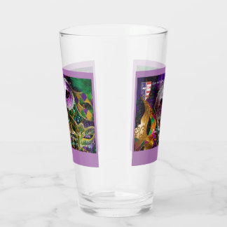 Mardi Gras Commemorative Glass Tumbler #1 Glaskopp