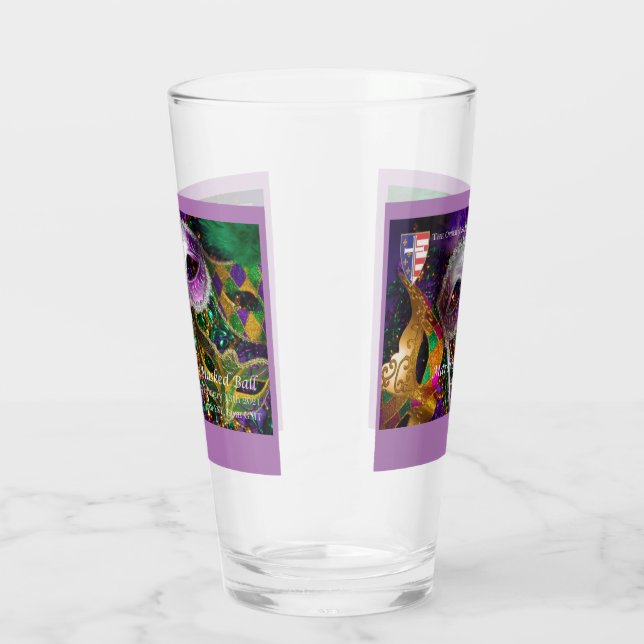 Mardi Gras Commemorative Glass Tumbler #1 Glaskopp (Höger)