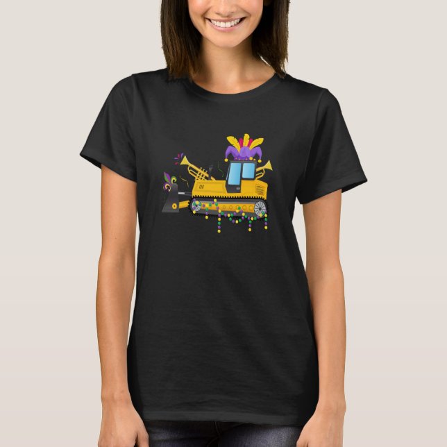 Mardi Gras Construction Celebrations Fat Tuesday P T Shirt (Framsida)