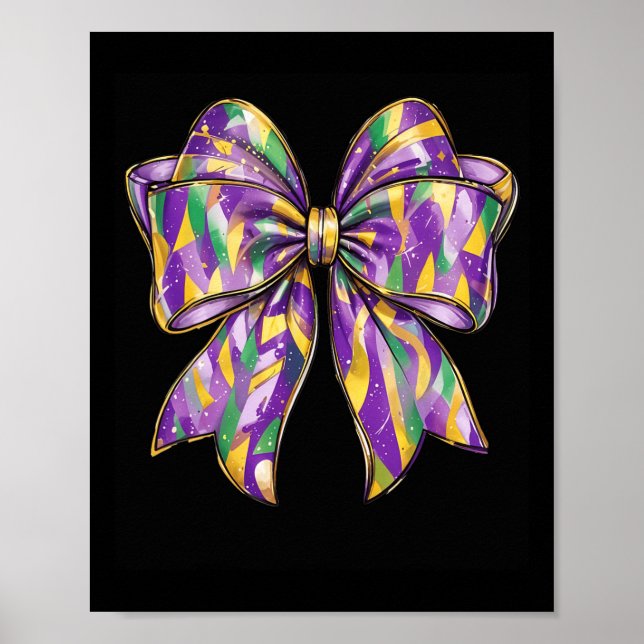 Mardi Gras Coquette Bow 2 Poster (Framsidan)