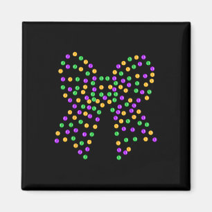Mardi Gras Coquette Bow New Orleans Coquette Bow M Magnet