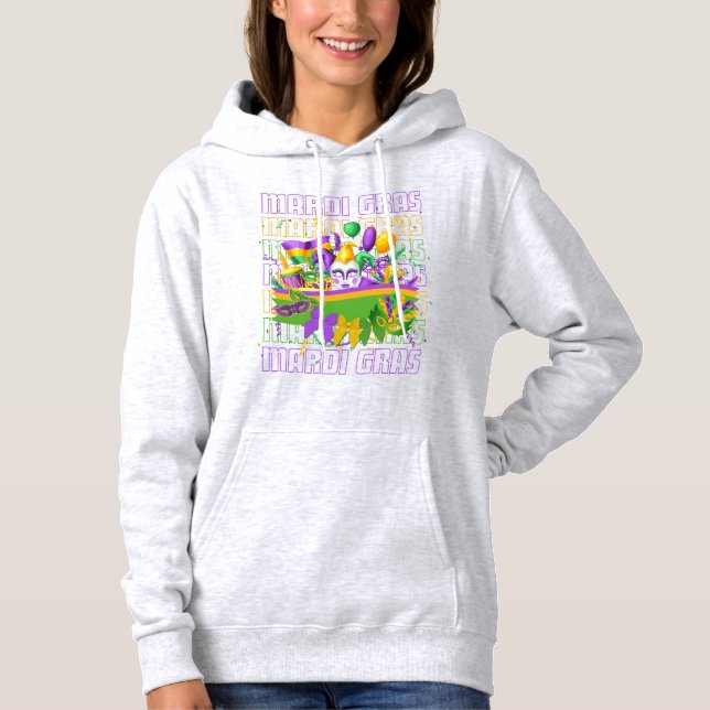 MARDI GRAS Coquette Masqerad T Shirt (Framsida)