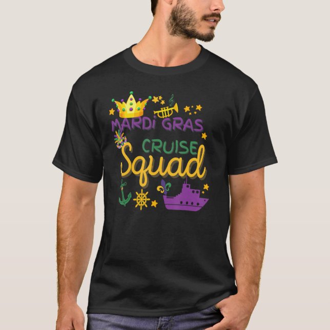 Mardi Gras Costume Låt Shenanigans börja på Pärlor T Shirt (Framsida)