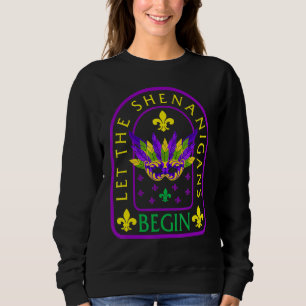 Mardi Gras Costume Låt shenanigans påbörja masken T Shirt