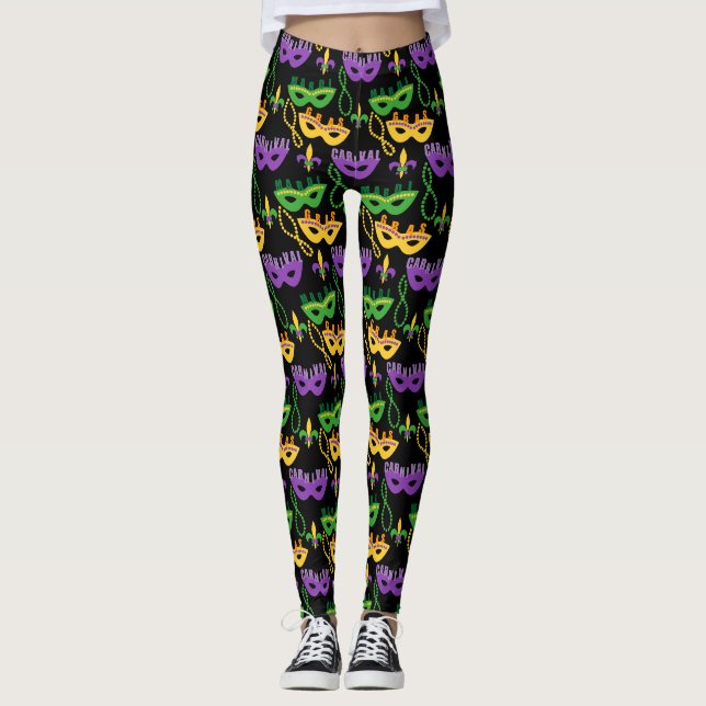 Mardi Gras Costume Leggings (Framsida)