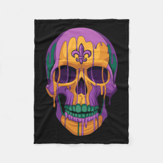Mardi Gras Costume Sugar Skull Carnival New Orlean Fleecefilt