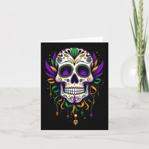 Mardi Gras Costume Sugar Skull Carnival New Orlean Kort