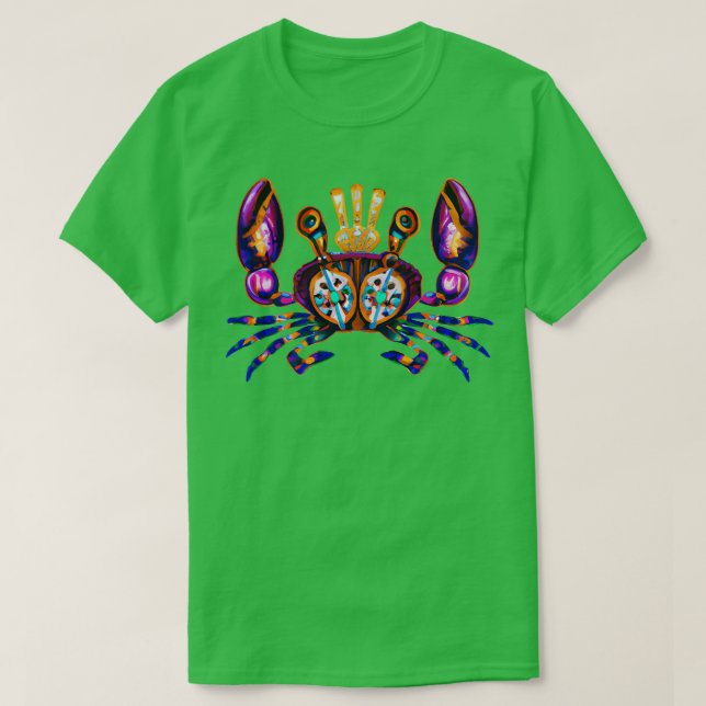 Mardi Gras Crab 2 TShirt T Shirt (Design framsida)