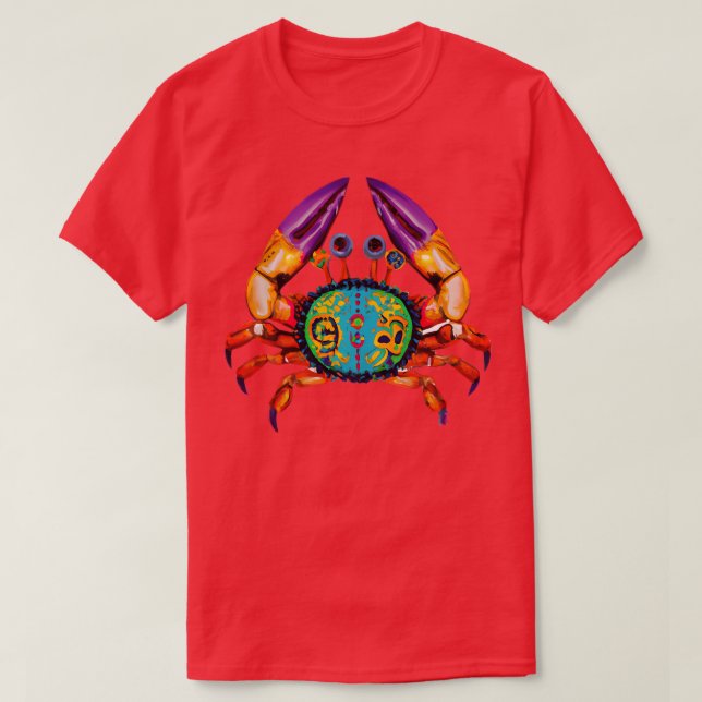 Mardi Gras Crab 3 TShirt T Shirt (Design framsida)