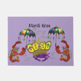 Mardi Gras crawfish and king crab festive