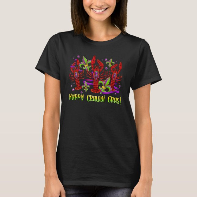 Mardi Gras Crawfish Costume Shirt Carnaval Party T T Shirt (Framsida)