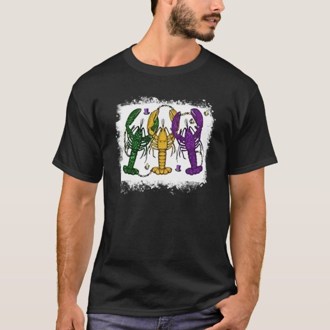 Mardi Gras Crawfish Happy Mardi Gras Matching Carn T Shirt (Framsida)
