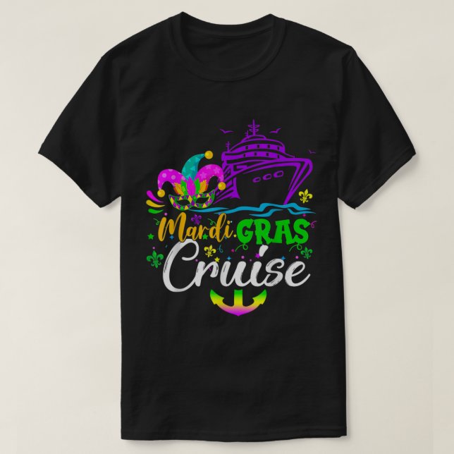 Mardi Gras Cruise 2023 Carnival Matching New Orlea T Shirt (Design framsida)