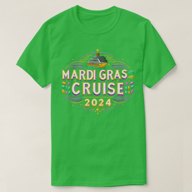 Mardi Gras Cruise 2024 TShirt - 1 T Shirt (Design framsida)