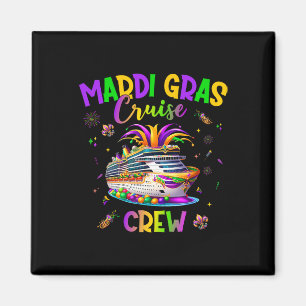 Mardi Gras Cruise Crew 2025 Resa New Orleans Famil Magnet