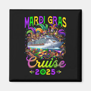 Mardi Gras Cruise Crew 2025 Resa New Orleans Famil Magnet