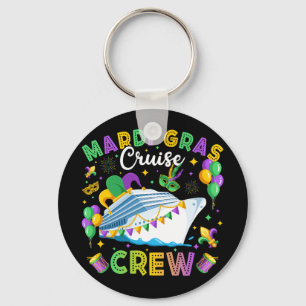 Mardi Gras Cruise Crew Matching Nyckelring