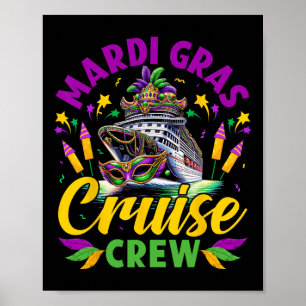 Mardi Gras Cruise Crew Resa New Orleans Family Mat Poster