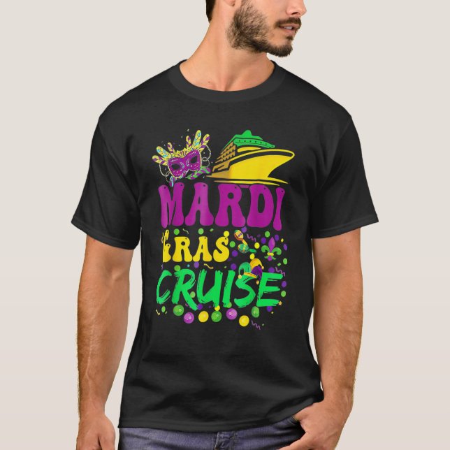 Mardi Gras Cruise Cruising New Orleans Party Costu T Shirt (Framsida)