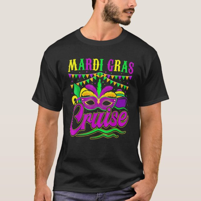 Mardi Gras Cruise Cruising New Orleans Party Costu T Shirt (Framsida)