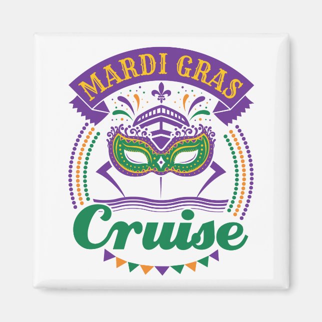 Mardi Gras Cruise Magnet (Framsidan)