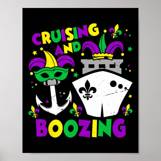 Mardi Gras Cruise Matching Fa Poster (Framsidan)