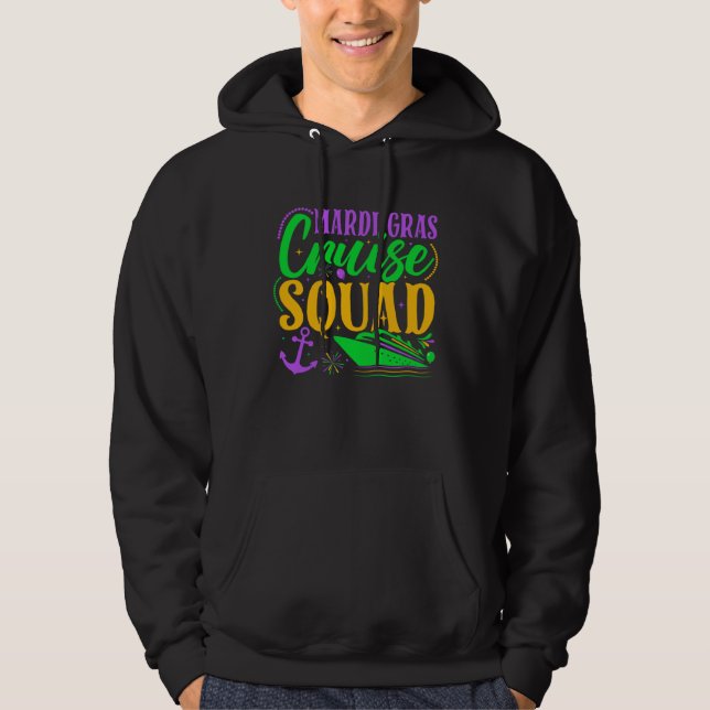 Mardi Gras Cruise Squad Carnival Family Vacation P Hoodie (Framsida)