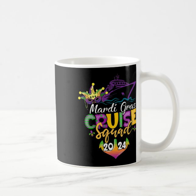 Mardi Gras Cruise Squad Kaffemugg (Höger)