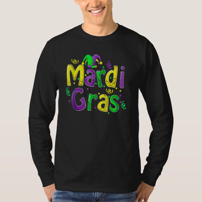 Mardi Gras Cute Carnival Fat Tuesday Funny_1 T Shirt (Framsida)