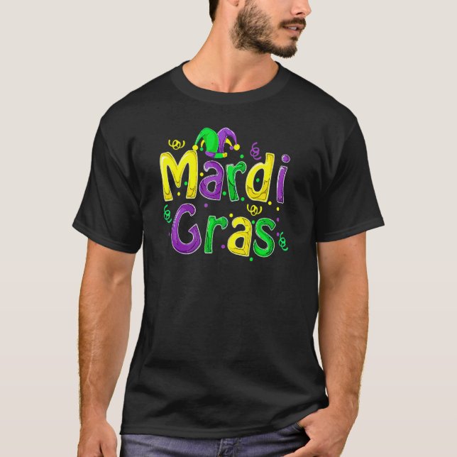Mardi Gras Cute Carnival Fat Tuesday Funny_4 T Shirt (Framsida)