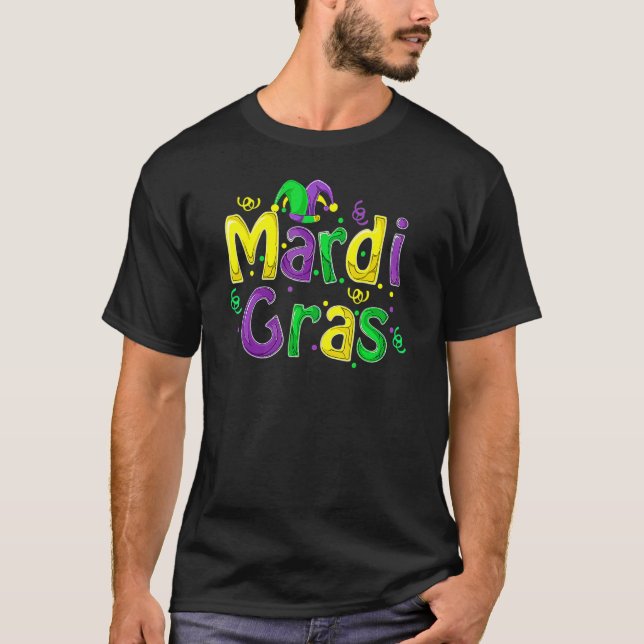 Mardi Gras Cute Carnival Fat Tuesday Funny_5 T Shirt (Framsida)