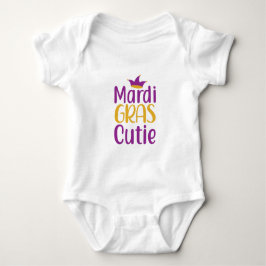 Mardi Gras Cutie Baby Bodykostym T Shirt