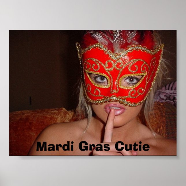 Mardi Gras Cutie Poster (Framsidan)