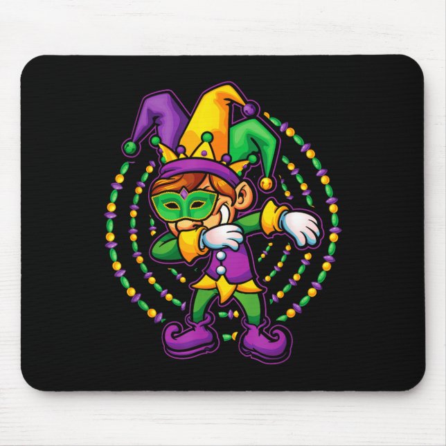 Mardi Gras Dabbing Boys Kids Gift Funny New Orlean Musmatta (Framsidan)