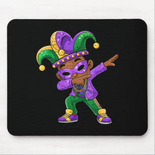 Mardi Gras Dabbing Svarta Pojkar Jersey Hatt New O Musmatta