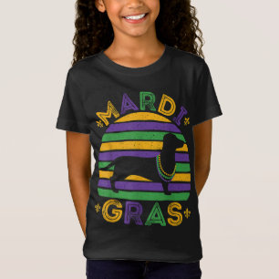 Mardi Gras Dachshund Pet Hund älskare Mamma Women T Shirt