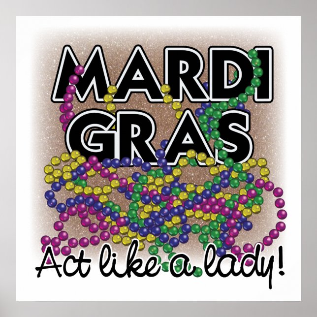 Mardi Gras Dam Poster (Framsidan)