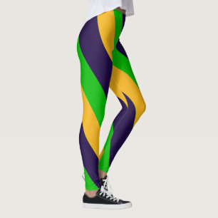 Mardi Gras damasker Leggings