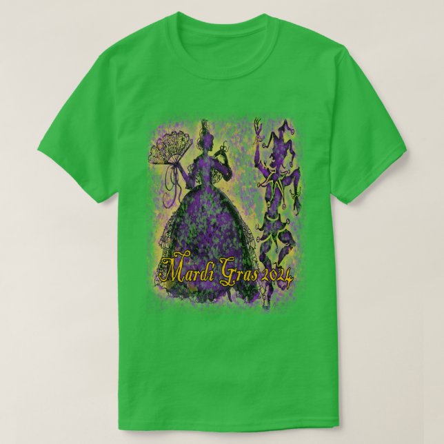 Mardi Gras Dance T Shirt (Design framsida)