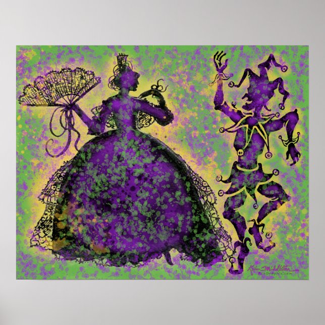 Mardi Gras Dancers Poster (Framsidan)